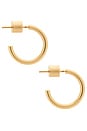 view 2 of 3 Thread Huggies in Yellow Gold