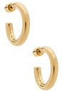 view 1 of 3 Lilly Huggies in Yellow Gold