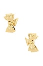 view 1 of 2 Small Bow Earrings in Yellow Gold