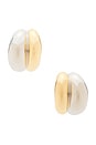 view 3 of 3 BOUCLES D'OREILLES HUGGIE CHAVEZ in Two Tone