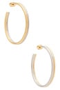 view 1 of 3 PENDIENTES DE ARO BABY HOOP in Two Tone