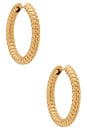 view 1 of 3 PENDIENTES HUGGIE MADISON in Yellow Gold