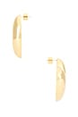 view 2 of 3 Puffy Heart Earrings in Gold