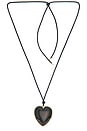 view 1 of 4 COLLAR LARGO CON COLGANTE HEART PENDANT in Smokey Quartz