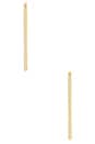 view 4 of 4 BOUCLES D'OREILLES FEATHER HOOP in Gold