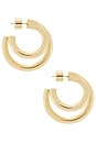 view 2 of 3 BOUCLES D'OREILLES LILLY  in Gold