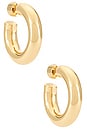 view 1 of 3 Samira Huggies in Yellow Gold
