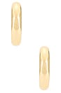 view 3 of 3 Samira Huggies in Yellow Gold