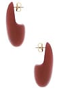 view 2 of 2 BOUCLES D'OREILLES MUSGRAVE in Burgundy