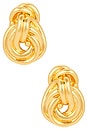 view 1 of 2 Knot Earrings in Gold