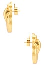 view 2 of 2 Knot Earrings in Gold
