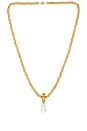 view 1 of 3 SAUTOIR PENDENTIF PEARL DROP LINEA in Gold