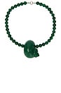 view 1 of 3 COLLIER PENDENTIF À PERLES MYKONOS in Green