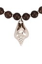 view 2 of 4 Eos Necklace in Brown & Silver