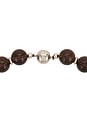 view 3 of 4 Eos Necklace in Brown & Silver