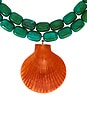 view 2 of 3 Luma Necklace in Teal & Orange