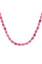 view 2 of 3 Donna Linea Necklace in Pink