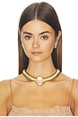 view 3 of 3 Opyum Necklace in Gold & White