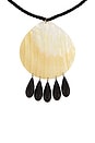 view 2 of 3 Iris Necklace in Black & Pearl