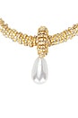 view 2 of 2 Pearl Drop Gold Necklace in Gold