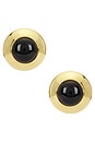 view 1 of 2 Bombe Earrings in Gold & Black