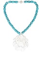 view 1 of 2 Leone Necklace in Turquoise & Silver