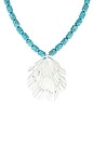 view 2 of 2 Leone Necklace in Turquoise & Silver
