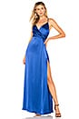 view 1 of 3 Wrap Front Gown in Royal Blue