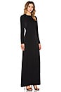 view 2 of 4 Long Sleeve Maxi Dress in Black