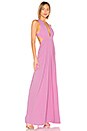 view 3 of 4 Deep V Gown in Sugar Pink