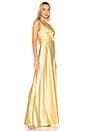 view 3 of 4 Front Gathered Gown in Pale Yellow