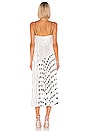view 3 of 3 Pleated Polka Dot Dress in Black & White