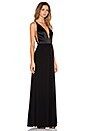 view 2 of 3 Deep V Gown in Black
