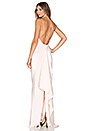 view 1 of 4 Drape Back Gown in Powder