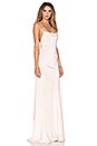 view 3 of 4 Drape Back Gown in Powder