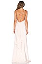 view 4 of 4 Drape Back Gown in Powder