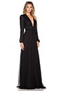 view 2 of 4 Deep V Maxi Dress in Black