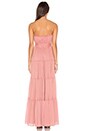view 3 of 3 Strapless Chiffon Gown in Desert Rose