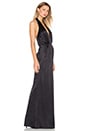 view 2 of 3 Plunge Halter Gown in Black