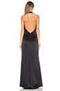 view 3 of 3 Plunge Halter Gown in Black