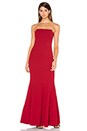 view 1 of 3 ROBE DE SOIRÉE STRAPLESS in Redwood