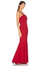 view 2 of 3 ROBE DE SOIRÉE STRAPLESS in Redwood