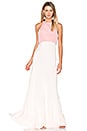 view 1 of 3 Two Tone Gown in Blush Pink & Powder