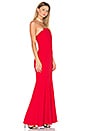 view 2 of 3 Strapless Gown in Cherry Red