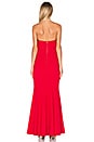view 3 of 3 Strapless Gown in Cherry Red