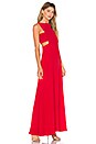 view 2 of 3 Cut Out Gown in Cherry Red