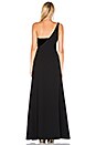 view 3 of 3 One Shoulder Gown in Black