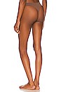 view 3 of 4 The Cameltoe Proof Mid Rise Thong in Coffee