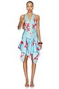 view 2 of 4 ROBE SATIN BUTTON  in Sky Blue