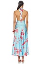 view 4 of 4 ROBE SATIN BUTTON  in Sky Blue